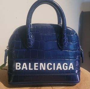 [SOLD] Balenciaga XXS Embossed Croc Ville Top Handle
